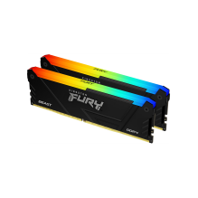 Kingston 16GB 3200MT/ s DDR4 CL16 DIMM (2 rinkinys) FURY Beast RGB, EAN: 740617337532