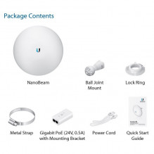 UBIQUITI NanoBeam® AC 2.4 GHz airMAX® ac CPE with Dedicated Wi-Fi Management