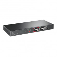 TP-LINK 16-Port 10/ 100Mbps + 2-Port Gigabit Unmanaged PoE Switch