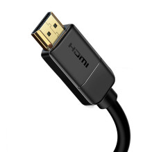 „Baseus“ 2x HDMI 2.0 4K 60 Hz kabelis, 3D, HDR, 18 Gbps, 5 m (juodas)