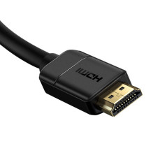„Baseus“ 2x HDMI 2.0 4K 60 Hz kabelis, 3D, HDR, 18 Gbps, 5 m (juodas)