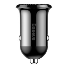 Baseus Grain Pro 2x USB 4.8A automobilinis įkroviklis (juodas)