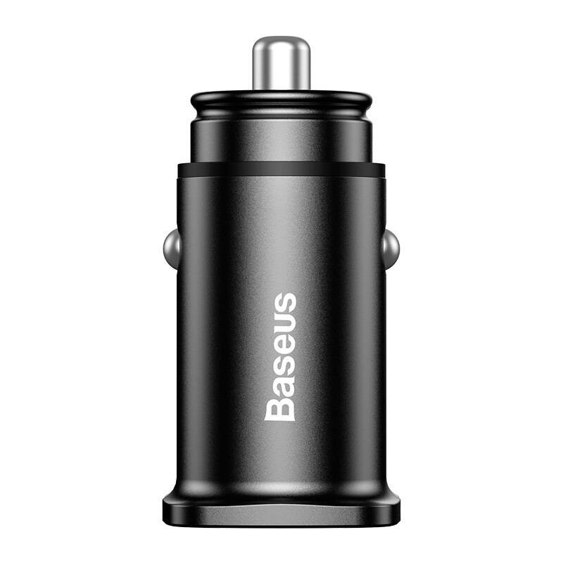 Baseus Square 2xUSB QC3.0 5A 30W car charger (black)