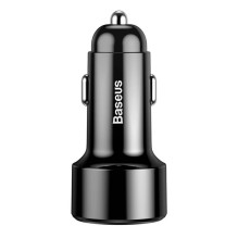 Baseus Magic 2x USB QC 3.0 45W car charger (black)