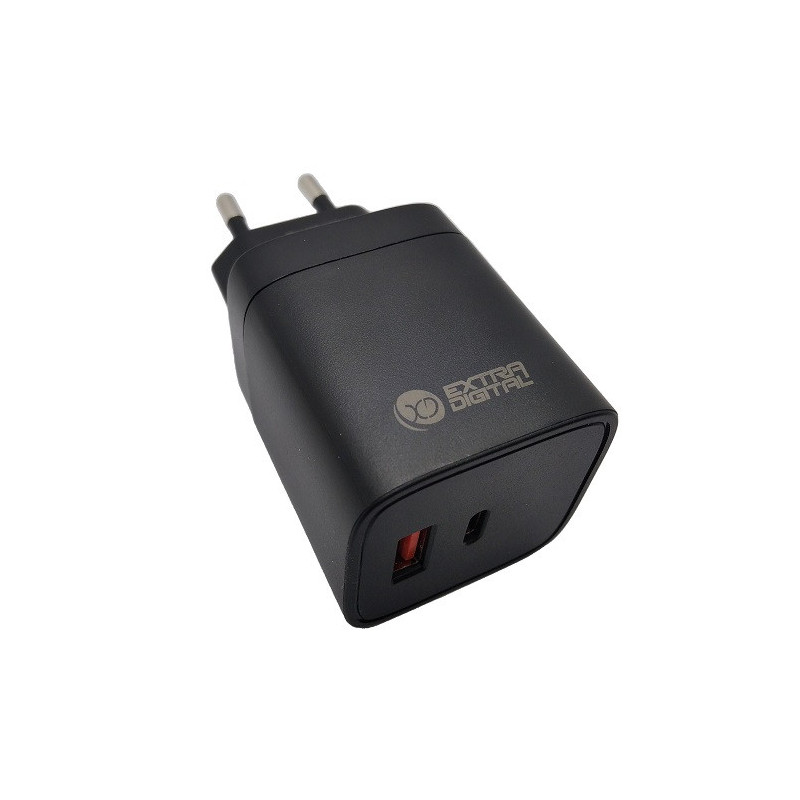 Charger EXTRA DIGITAL GaN USB Type-C, USB Type-A: 45W, PPS
