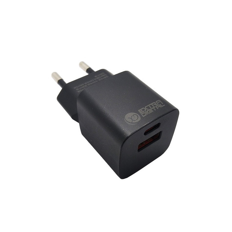 Charger EXTRA DIGITAL GaN USB Type-C, USB Type-A: 30W, PPS