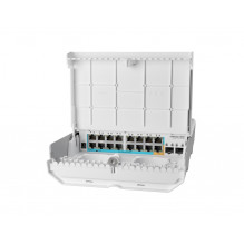 MIKROTIK outdoor 18 port switch with 15 reverse PoE ports and SFP (CRS318-1Fi-15Fr-2S-OUT)