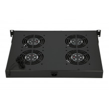 EXTRALINK 19" RACK MOUNT FAN PANEL (4 FANS)