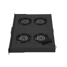 EXTRALINK 19" RACK MOUNT FAN PANEL (4 FANS)