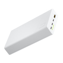 Green Cell GC PowerPlay 20S White Power Bank 20000mAh 22.5W PD USB C with Fast Charging Portable Phone Charger for iPhon