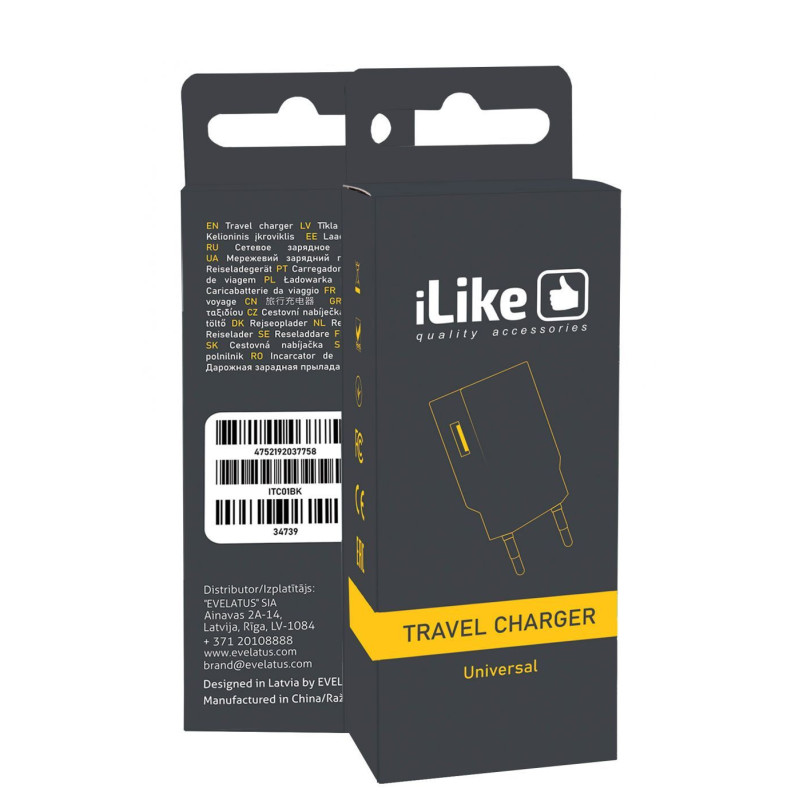 iLike iLike Travel Charger ITC01 Black