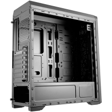 PUMA | MX330-G | PC dėklas | Vidurinis bokštas / tinklinis priekinis skydelis / 1 x 120 mm ventiliatorius / TG ​​kairysi