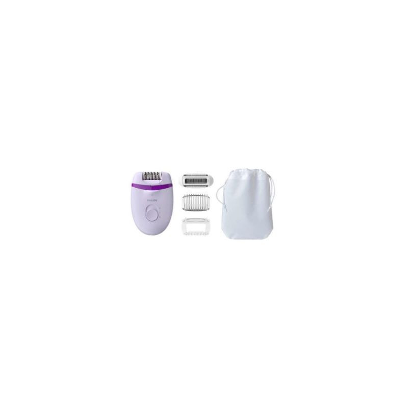 Philips Philips Satinelle Essential Compact wired epilator BRE275 / 00, optical light, 4 accessories