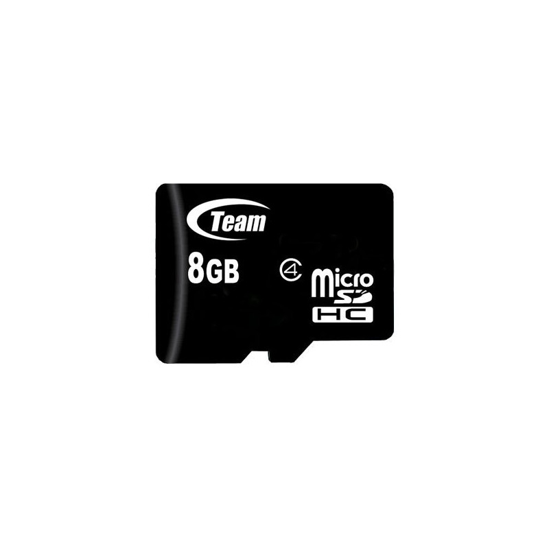 TEAM GROUP Atmintis (flash kortelės) 8GB Micro SDHC Class 4 su adapteriu