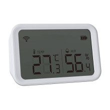 Išmanusis temperatūros ir drėgmės jutiklis HomeKit NEO NAS-TH02BH ZigBee su LCD ekranu