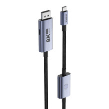 Adapteris USB-C – DP Baseus 8K 1,5m (juodas)