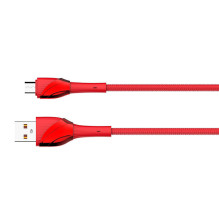 LDNIO LS662 USB – Micro USB 2m, 30W laidas (raudonas)