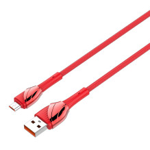 LDNIO LS662 USB – Micro USB 2m, 30W laidas (raudonas)
