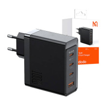 Sieninis įkroviklis McDodo GAN 3xUSB-C + USB, 100W (juodas)