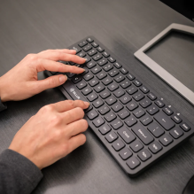 „Tellur Mini“ belaidė juoda klaviatūra