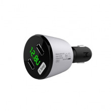 Skaitmeninis LED universalus Automobilinis 5V/5A/25W USB kroviklio adapteris telefonams, IPOD, kitiems įrenginiams