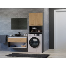 Washing machine cabinet POLA DK 64x30xH180 anthracite / artisan