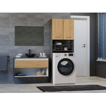 Washing machine cabinet POLA DK 64x30xH180 anthracite / artisan