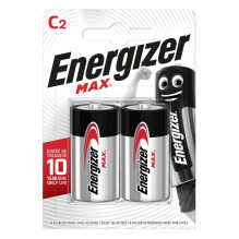 ENERGIZER BATTERY MAX C LR14. 2 pcs. ECO package