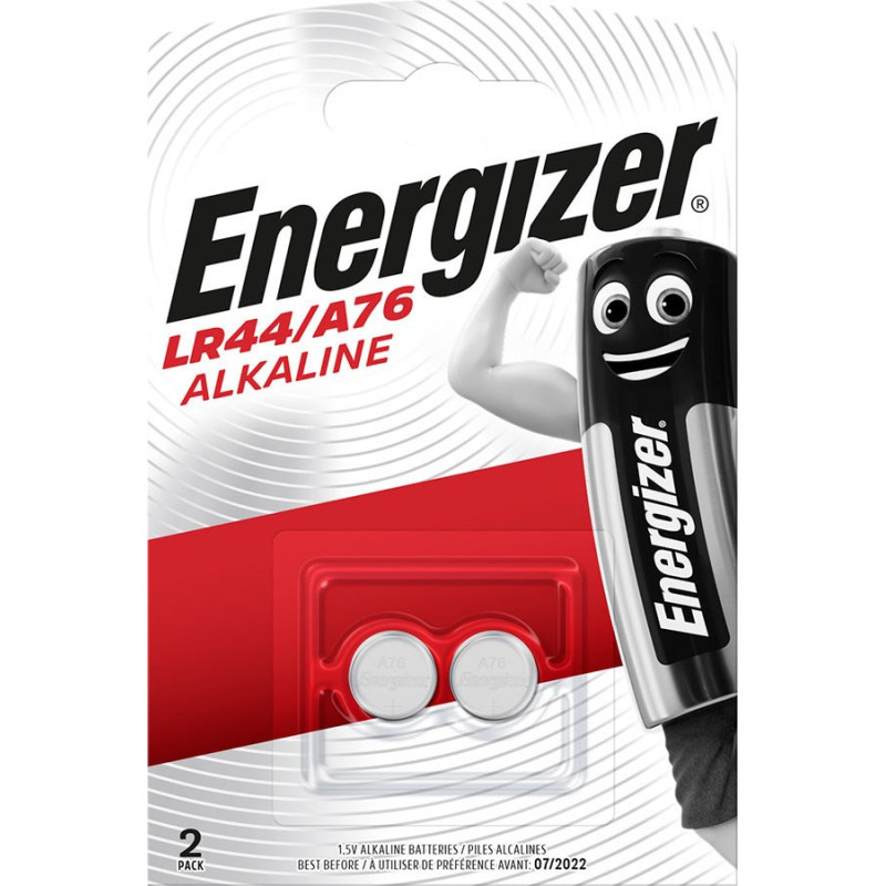 ENERGIZER BATTERIES ALKALINE SPECIALTY LR44 / A76 2 PIECES 1,5V