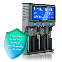 Charger for cylindrical Li-ion and Ni-MH batteries everActive UC-4200