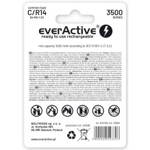 Rechargeable Batteries everActive R14 / C Ni-MH 3500 mAh ready to use