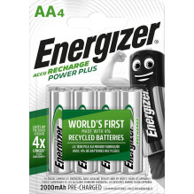 ENERGIZER BATTERY RECHARGEABLE POWER PLUS AA HR6 / 4 2000mAh