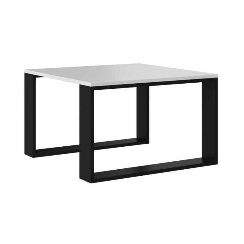 MODERN MINI table 67x67x40 cm White / Black