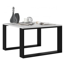 MODERN MINI table 67x67x40 cm White / Black