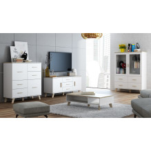 Cama LOTTA 110 coffe table white / sonoma oak