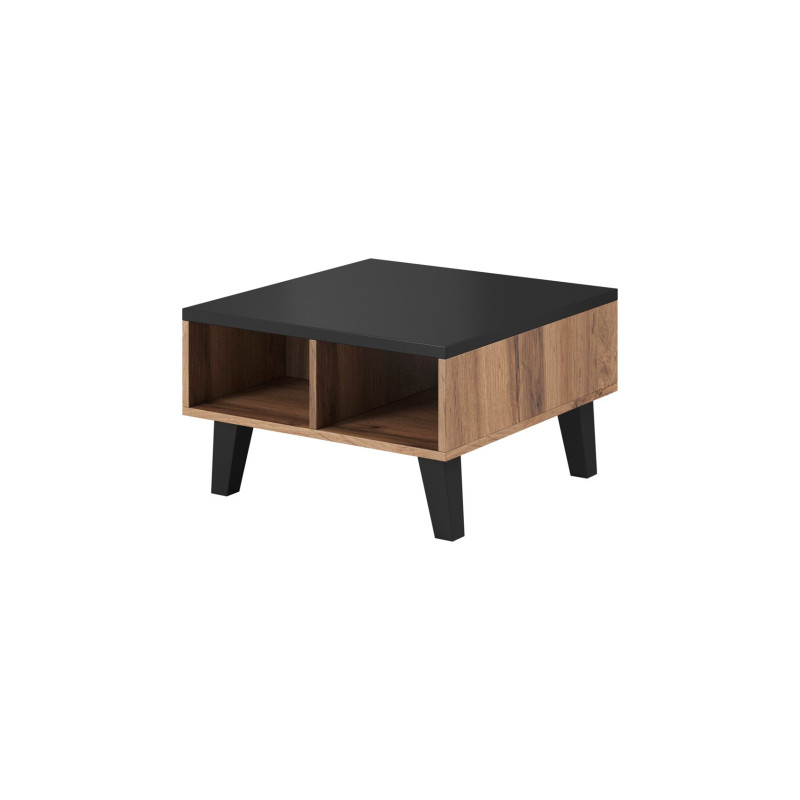 Cama LOTTA 60 coffee table wotan oak / mat black