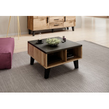 Cama LOTTA 60 coffee table wotan oak / mat black