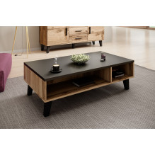 Cama LOTTA 110 coffee table wotan oak / mat black