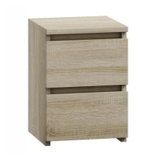 Topeshop M2 SONOMA nightstand / bedside table 2 drawer(s) Oak