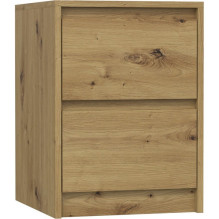 Topeshop K2 ARTISAN nightstand / bedside table 2 drawer(s) Oak