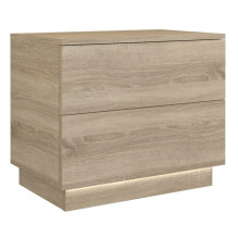 Topeshop S2 SONOMA nightstand / bedside table 2 drawer(s) Oak