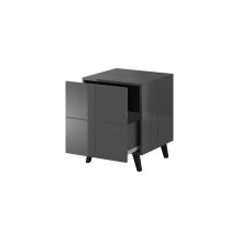 Cama bedside table REJA graphite grey gloss / graphite grey gloss