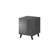 Cama bedside table REJA graphite grey gloss / graphite grey gloss