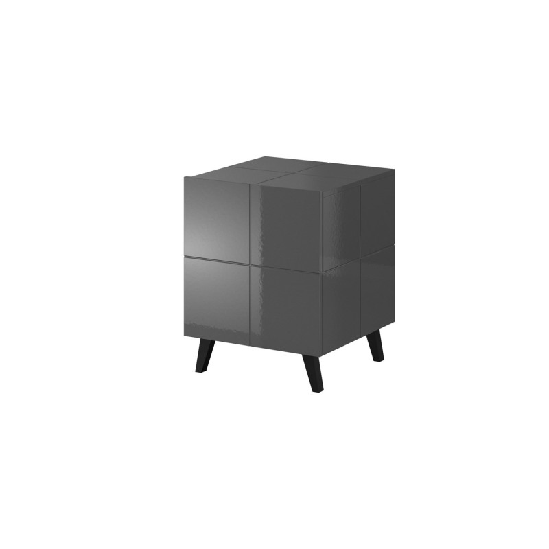 Cama bedside table REJA graphite grey gloss / graphite grey gloss