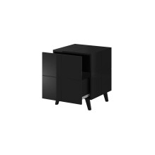 Cama bedside table REJA black gloss / black gloss