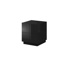 Cama bedside table REJA black gloss / black gloss