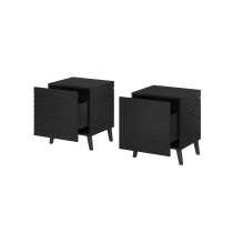 Cama bedside cabinet NOVA 44x40x52 mat black