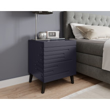 Bedside table NOVA 44x40x52 navy blue matt