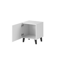 PAFOS bedside table 2 pcs. 45x40x51 cm white matt