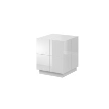 Cama bedside table REJA white gloss / white gloss